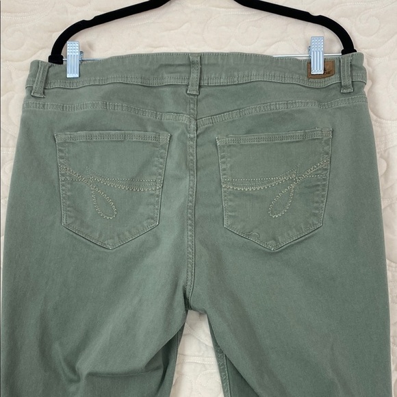 Jordache Skinny Jeans Green Sz 18W - Picture 8 of 11